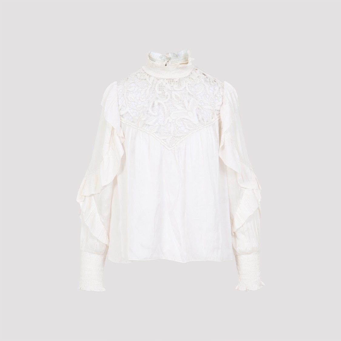 Shop Isabel Marant Seila White Polyester Blouse