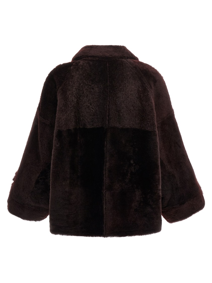Brunello Cucinelli Double-breasted Reversible Fur Jacket With Front Pockets