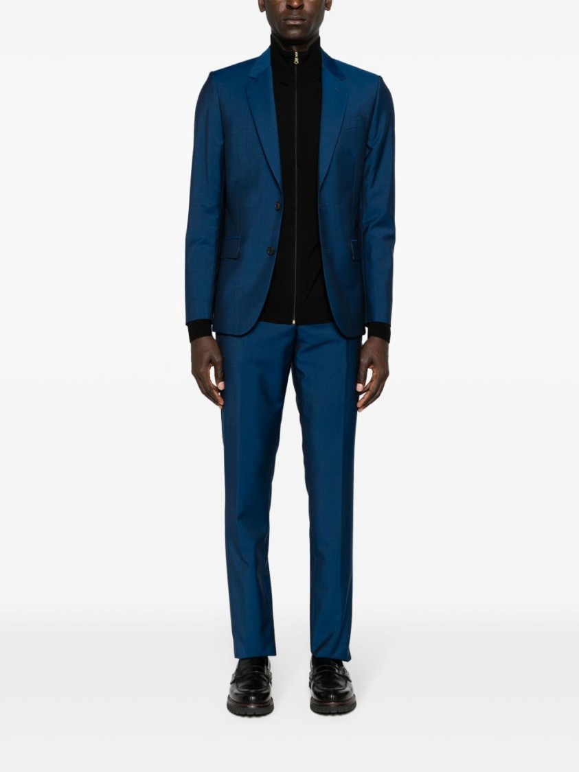 PAUL SMITH PAUL SMITH TAILORED BLUE SUIT IN WOOL-MOHAIR BLEND