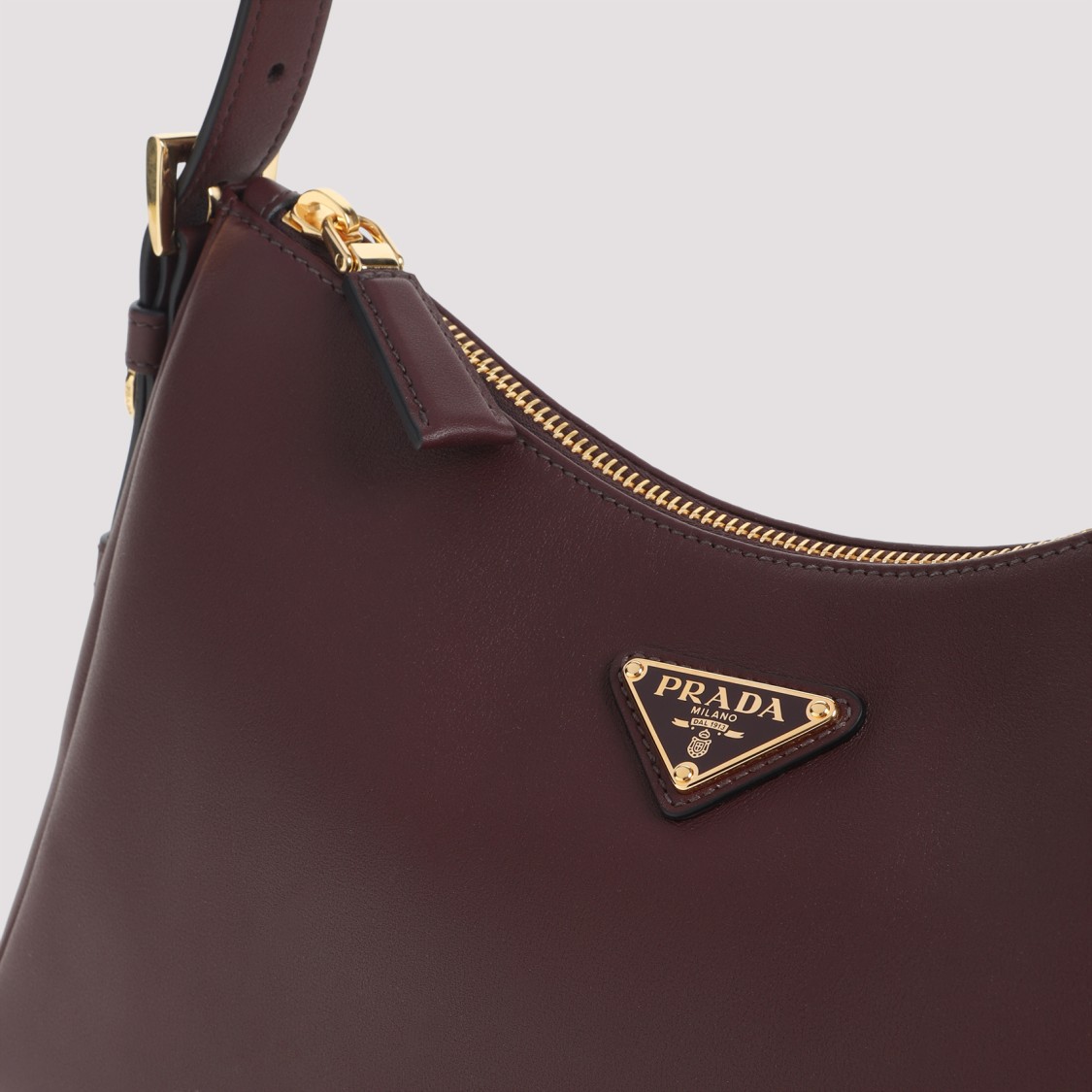 Prada Medium Aimee Shoulder Bag In Leather In Red