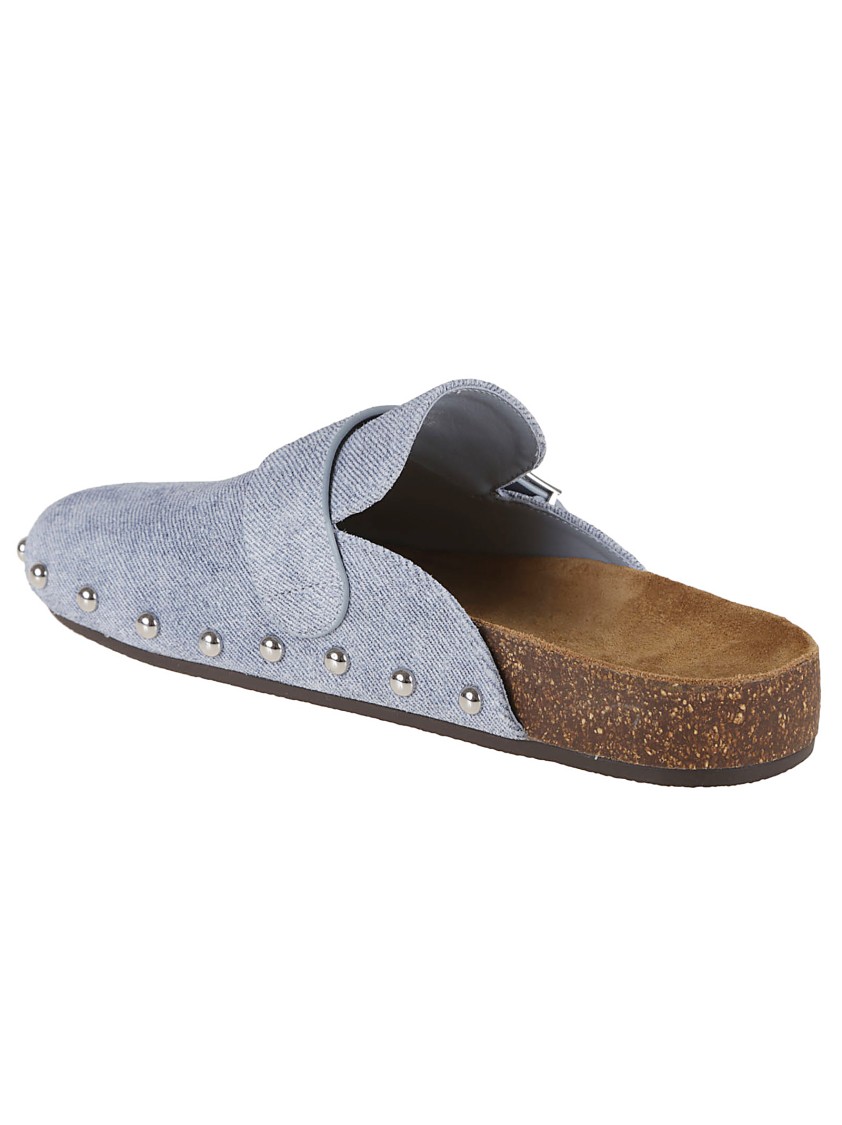 Tory Burch Mellow Studded Mule In Blue