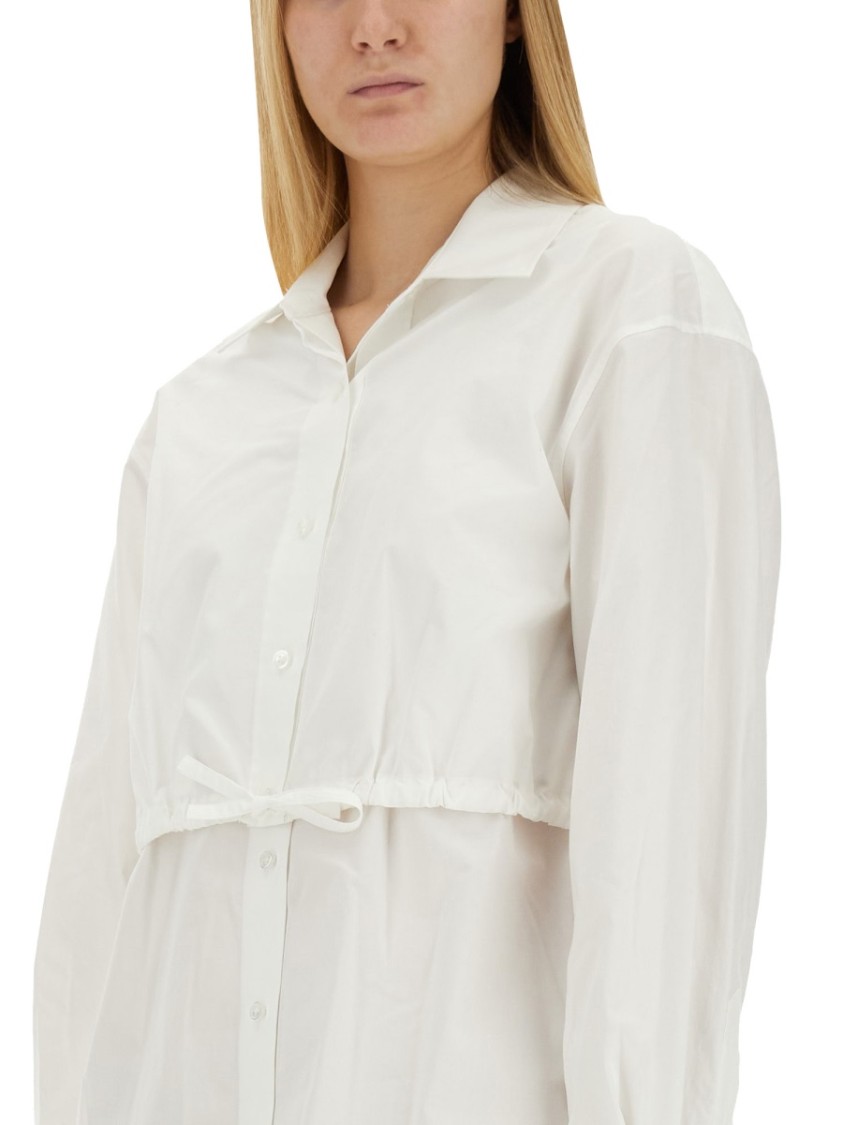 Alexander Wang T White Button-up Minidress In White