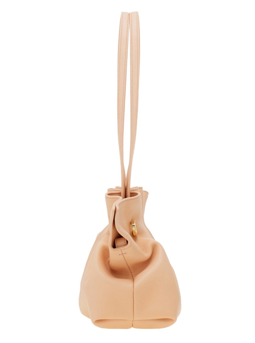 Shop Ferragamo Salvatore Pink Crossbody Bag With Chain-link Handle