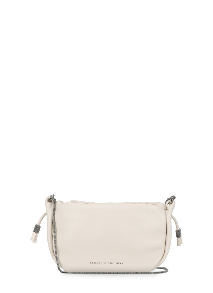 Brunello Cucinelli Ivory Bucket Mellow Bag