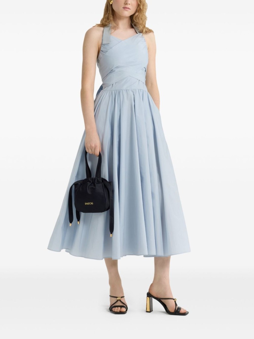 Patou Pastel Ice-colored Midi Dress In Blue