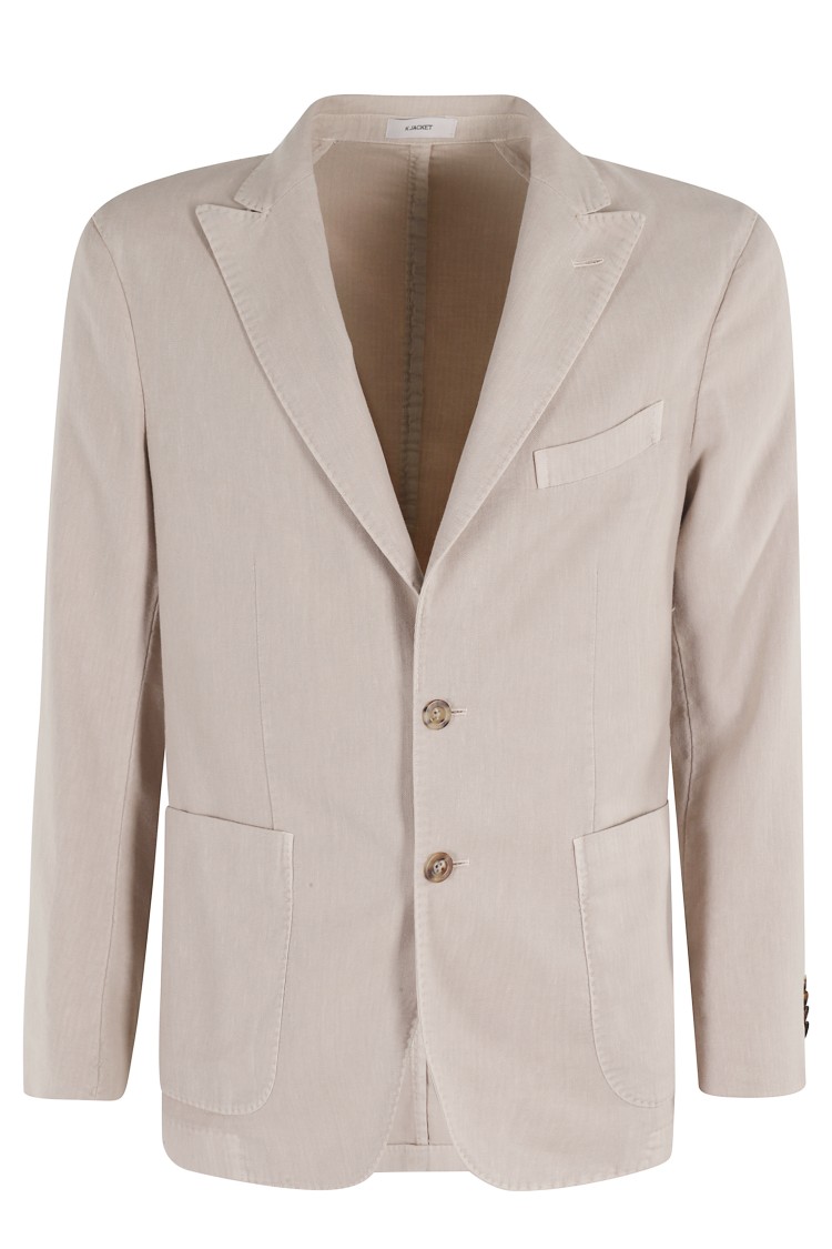 Boglioli Single-breasted Linen Blend Blazer