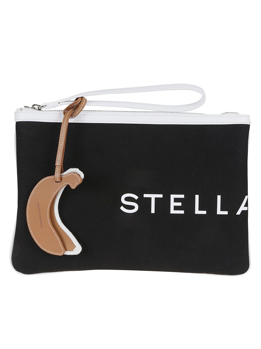 Stella Mccartney Bananatex® Pouch Eco Canvas In Black