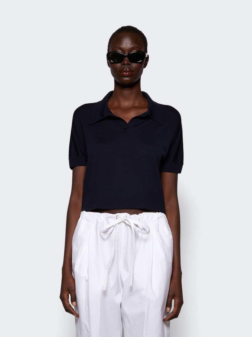 Khaite Morgane Top Midnight Navy In Blue