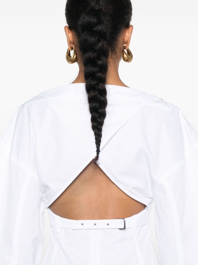Jacquemus La Casaco Long Sleeve Cotton Shirtdress