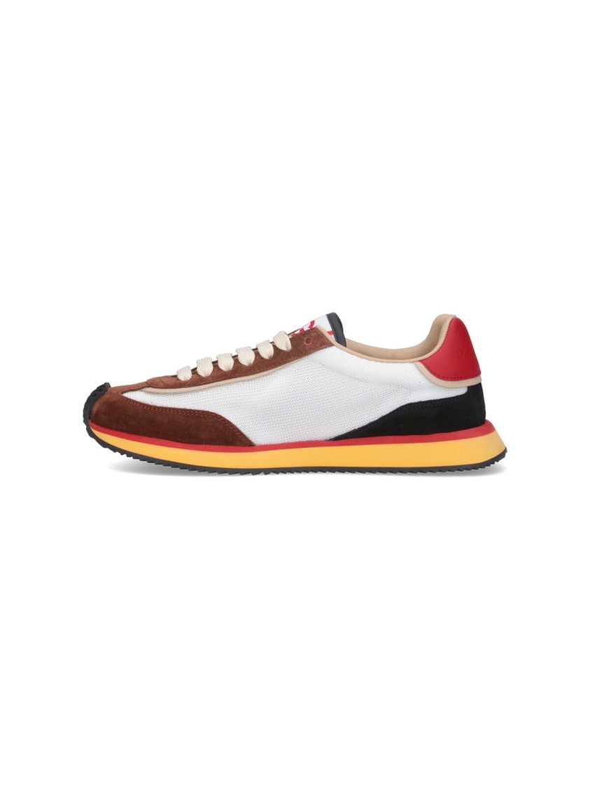 Dolce & Gabbana Mesh And Suede Dg Cushion Sneakers In White