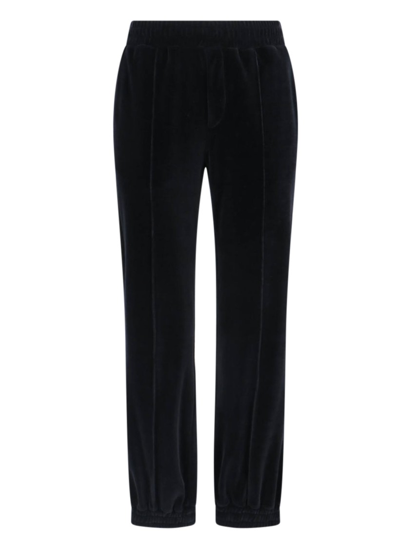 Valentino Black Chenille Jogger Trousers Black