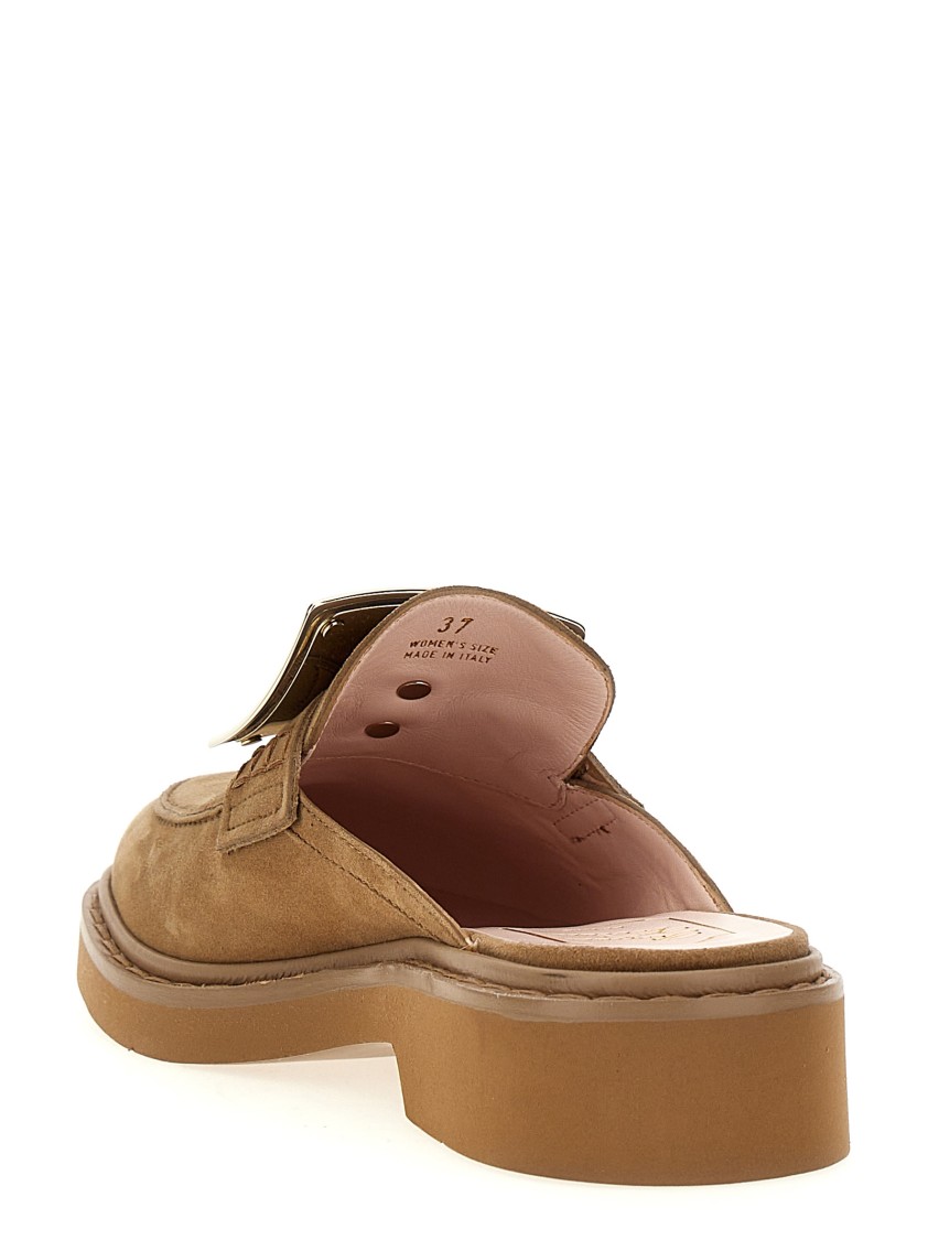 Roger Vivier 'viv' Rangers' Mules In Brown