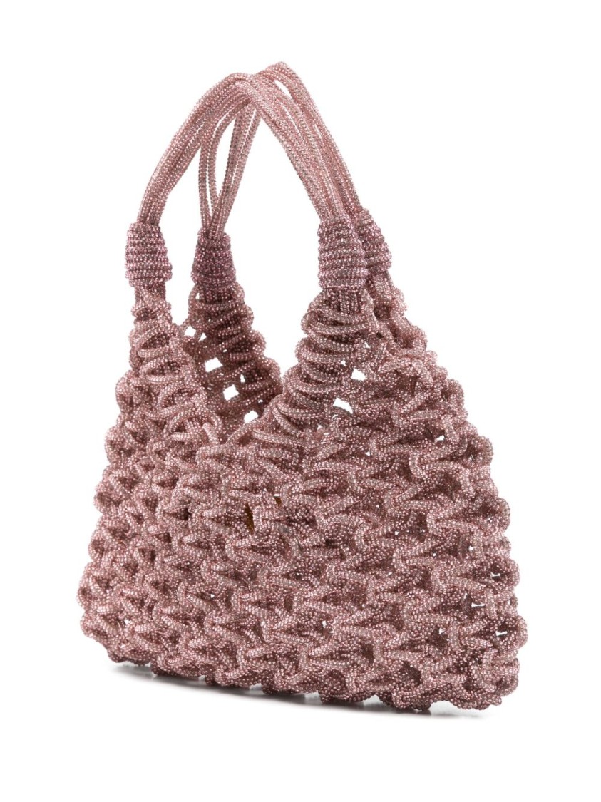 Shop Hibourama Woven Textured  Handbag