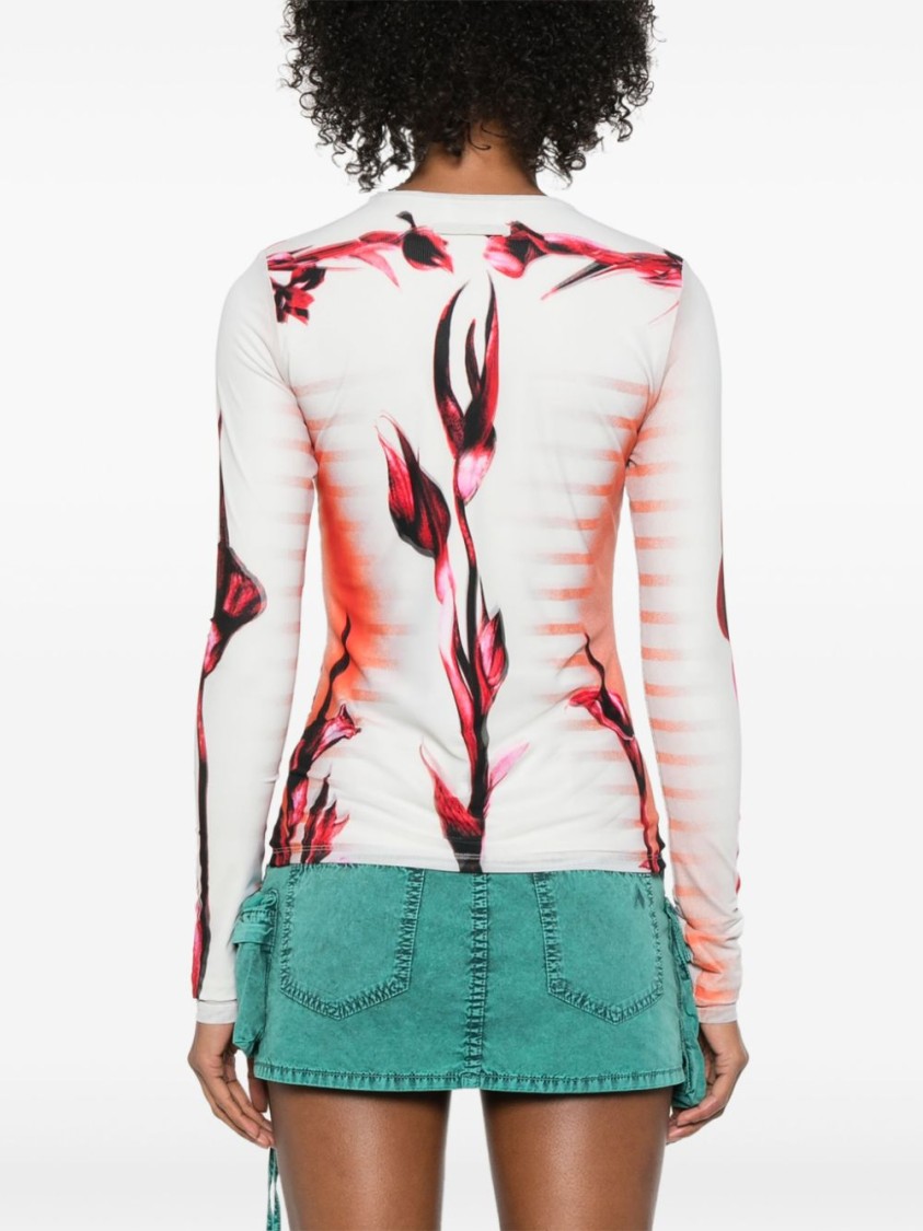 Shop Jean Paul Gaultier Long Sleeve Shirt In White