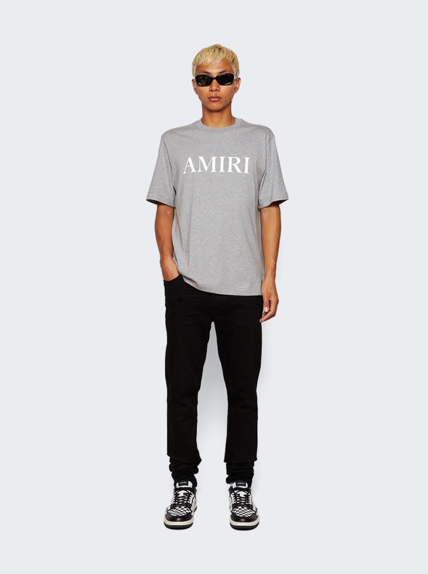 Amiri Checkered Skel Top Low Sneakers In Black