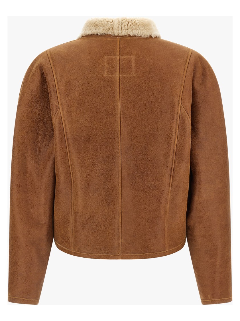 Isabel Marant Blondine Puffer Jackets Brown In Brown