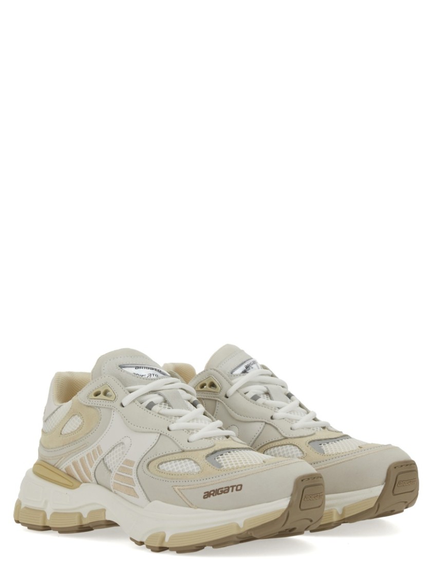 Axel Arigato Sphere Running Multicolor Sneakers With Chunky Sole And Logo On Tongue In Leather And Fabric Blend W