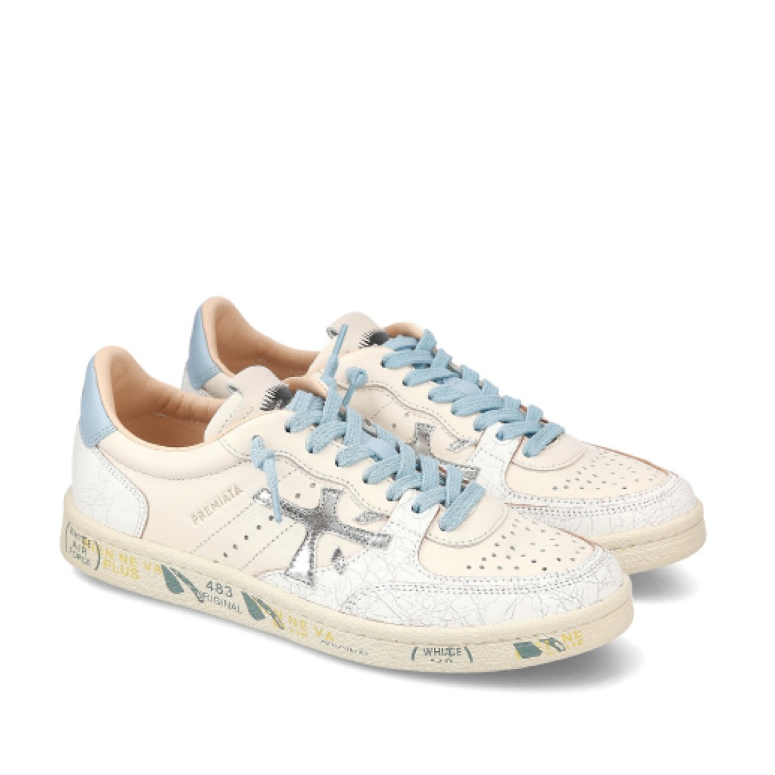Premiata Bsktclad Strapped Low-top Casual Shoes In Grey