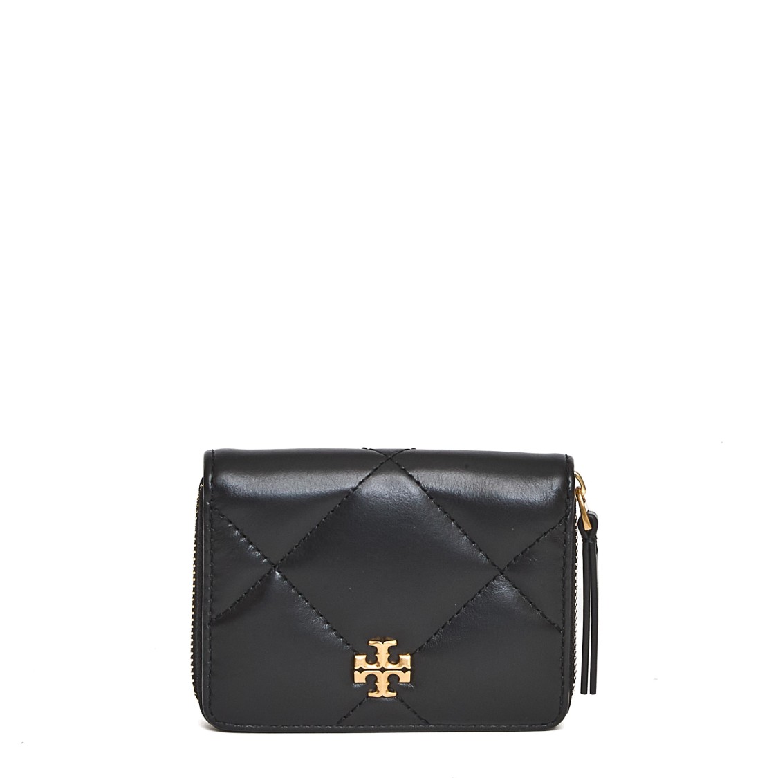 Tory Burch Kira Diamond Quilt Small Zip Around Wallet