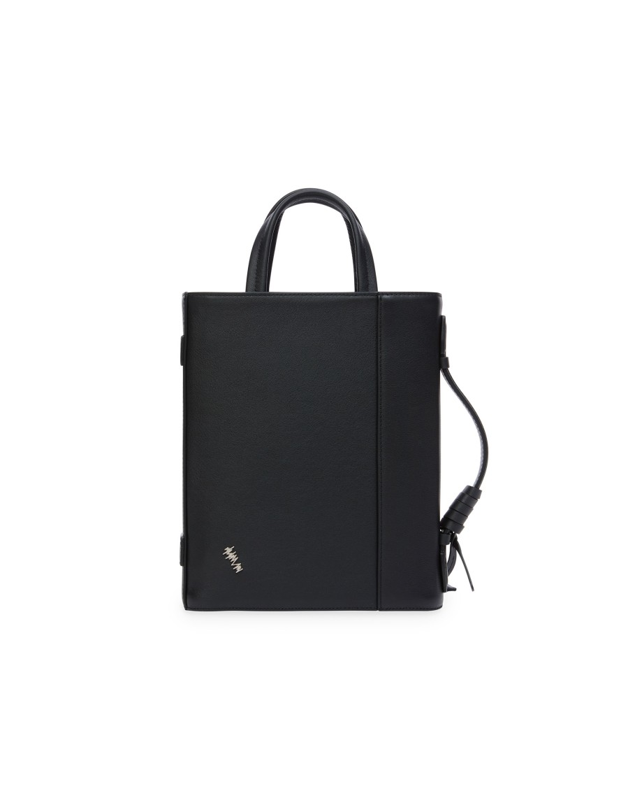 Adererror Structured Grained Leather Tote Bag