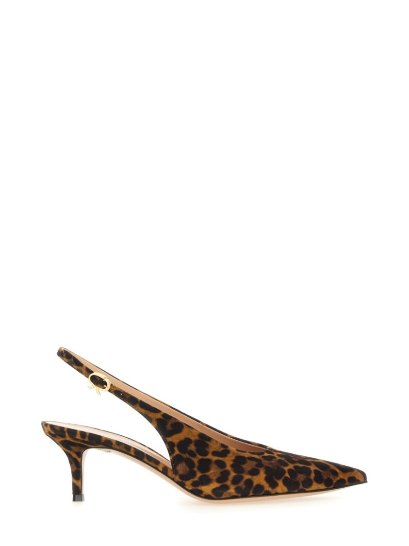 Gianvito Rossi "robbie" Slingback In Brown