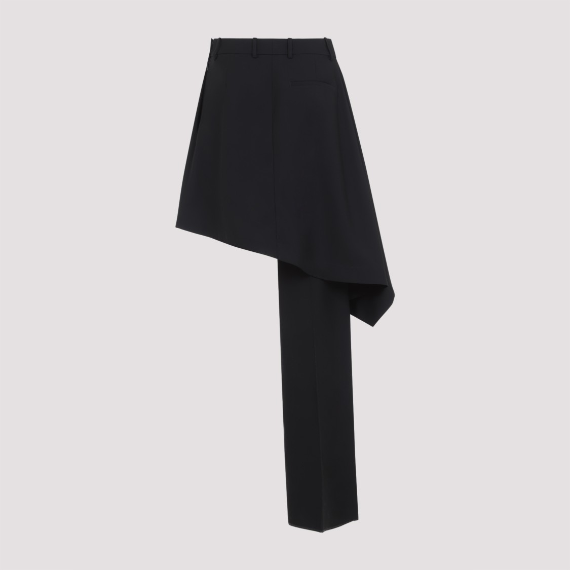 Shop Bottega Veneta Asymmetrical Wool Skirt With Tailored Drape