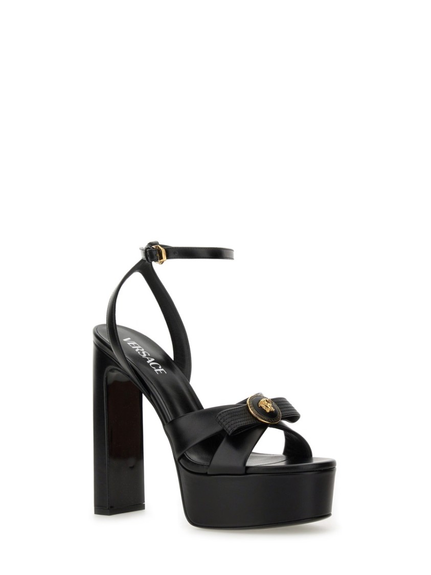 Shop Versace "gianni Ribbon" Sandals