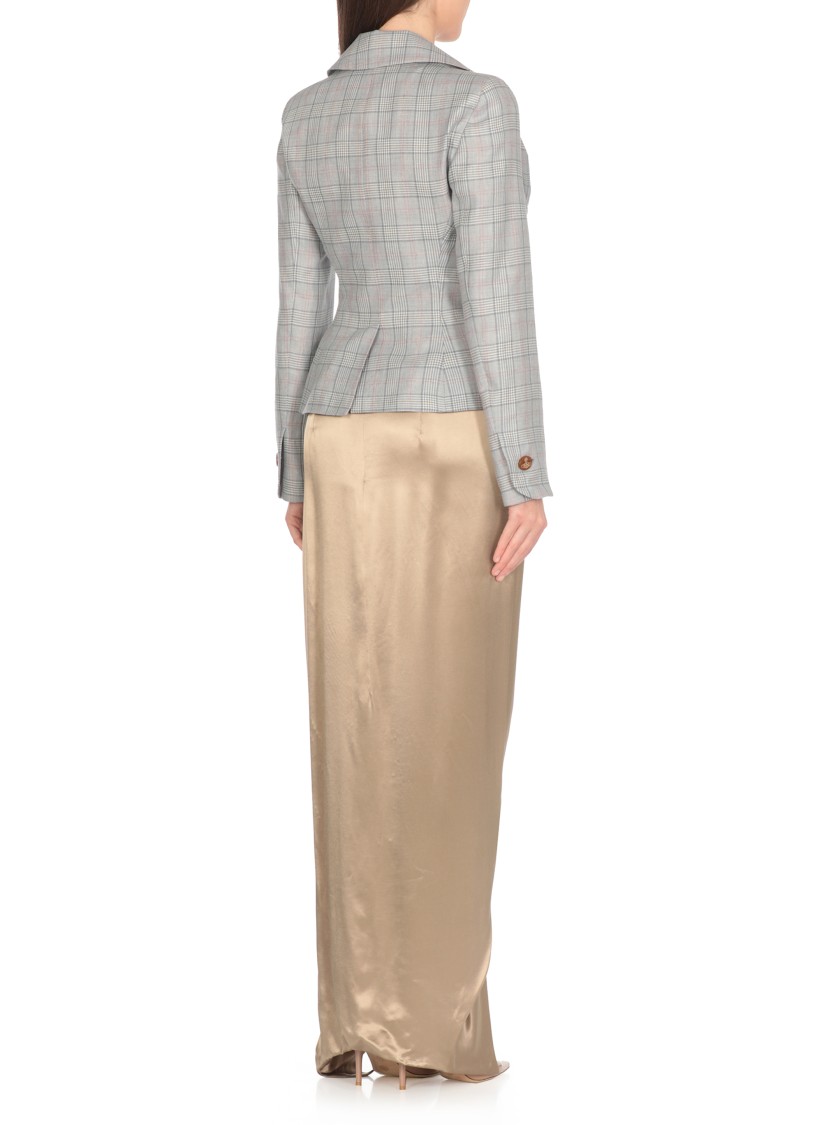 Shop Vivienne Westwood Grey Drunken Jacket