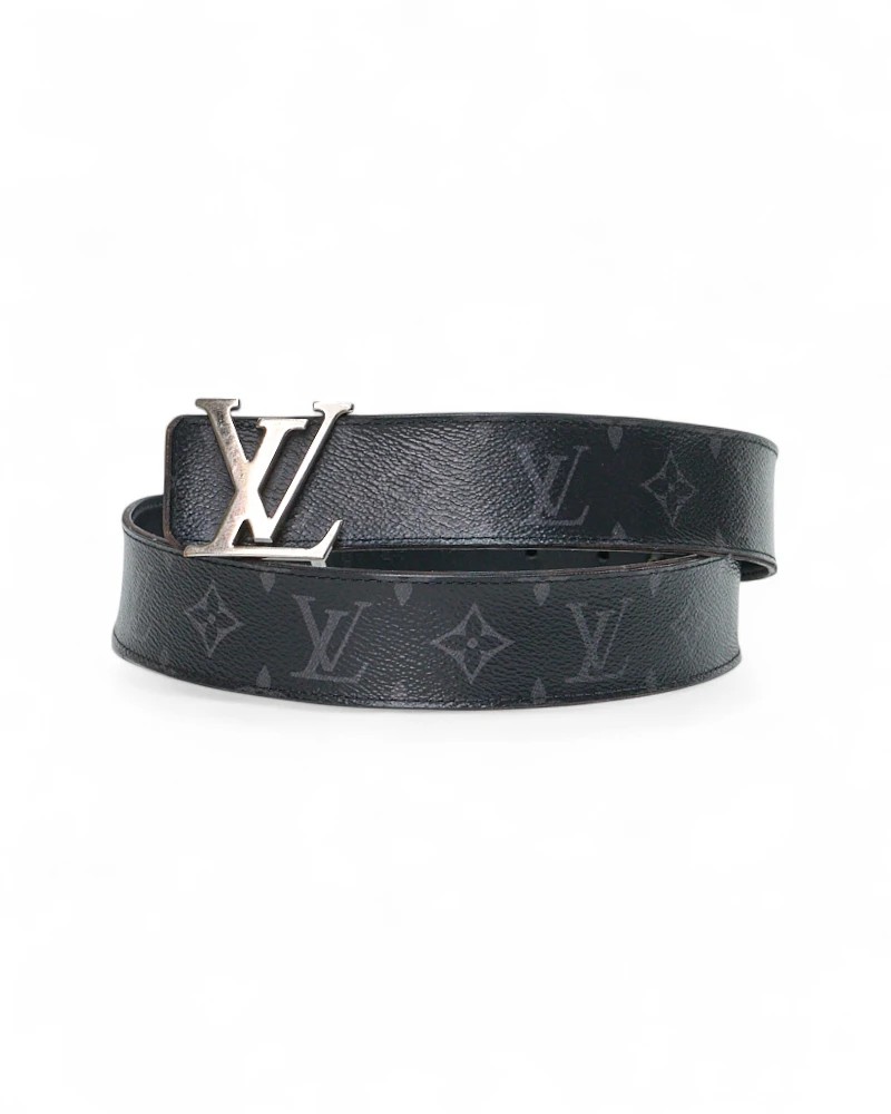 Pre-owned Louis Vuitton Monogram Eclipse Canvas Belt
