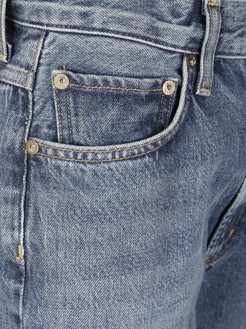 Agolde Flared Five-pocket Jeans With Zip Closure In Blue