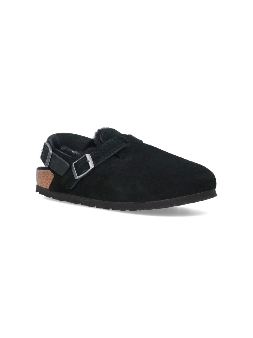 Birkenstock Tokio Buckle Detailed Slip-on Slippers