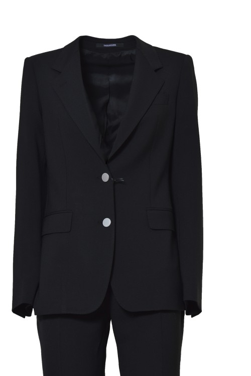 セットアップ Tagliatore Paris Suit In Black Virgin Wool Blend Tagliatore Paris Suit In Black Virgin Wool Blend Suit