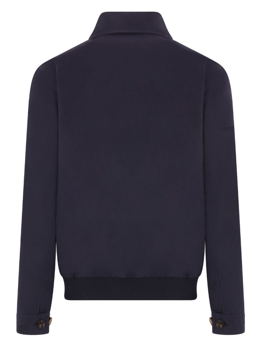 Brunello Cucinelli Tailored Blue Jacket With Classic Button-up Design And Side Pockets In Blue