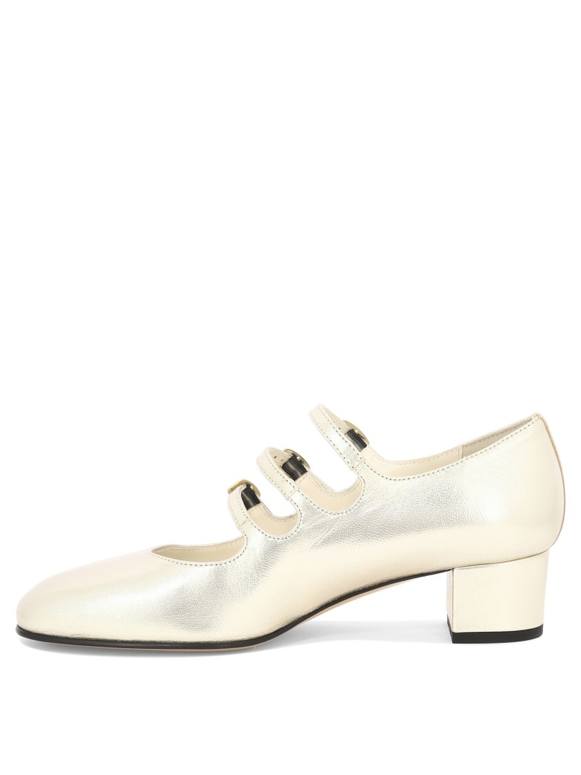 Carel Paris Heeled Shoes With Rounded Toe In Neutral