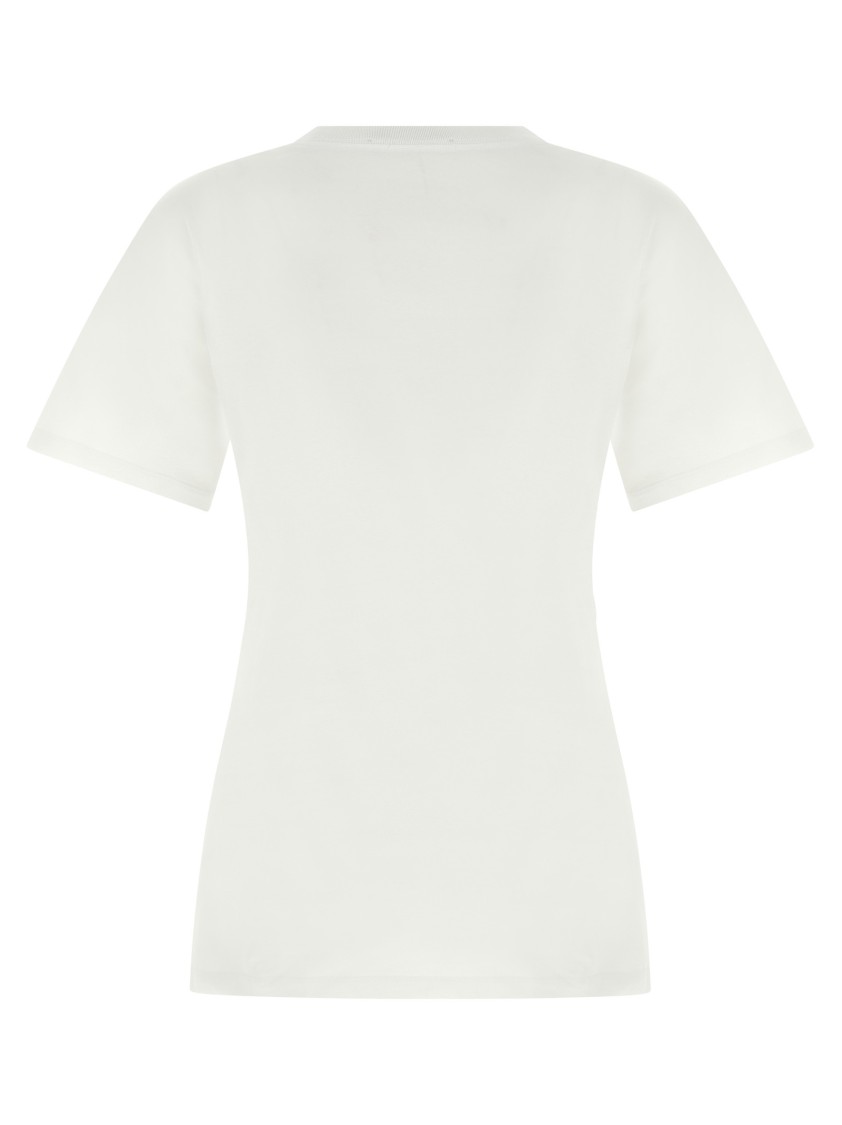 Versace Safety Pin Embroidered T-shirt In White