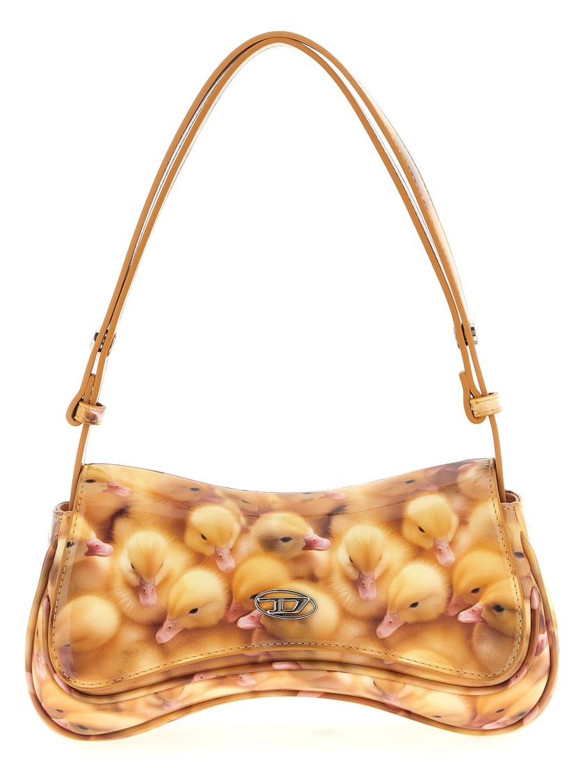 Diesel 'play Clutch' Shoulder Bag In Brown