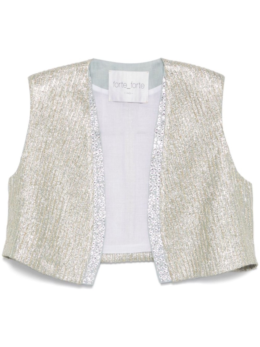 Forte Forte Forte_forte Crystal Embellishment My Jacket Vest