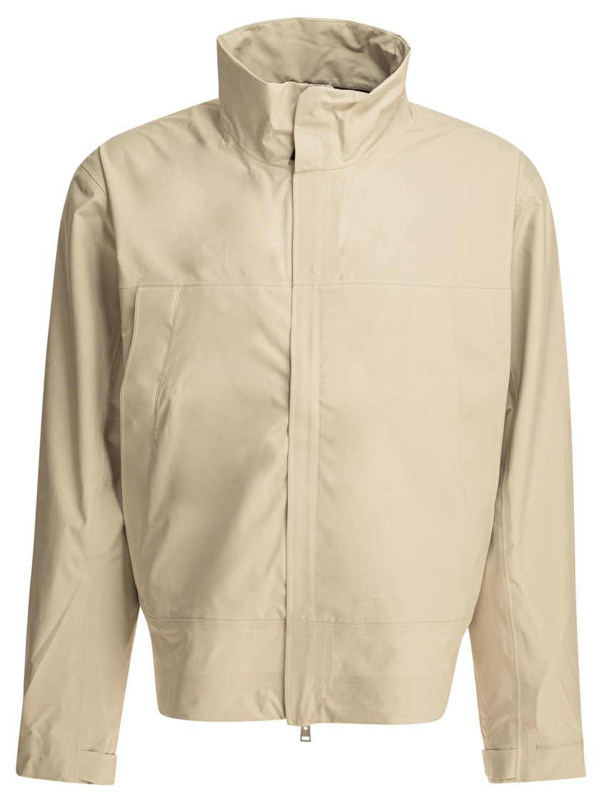 Norse Projects 3l Waterproof Stand Collar Jacket In Neutral
