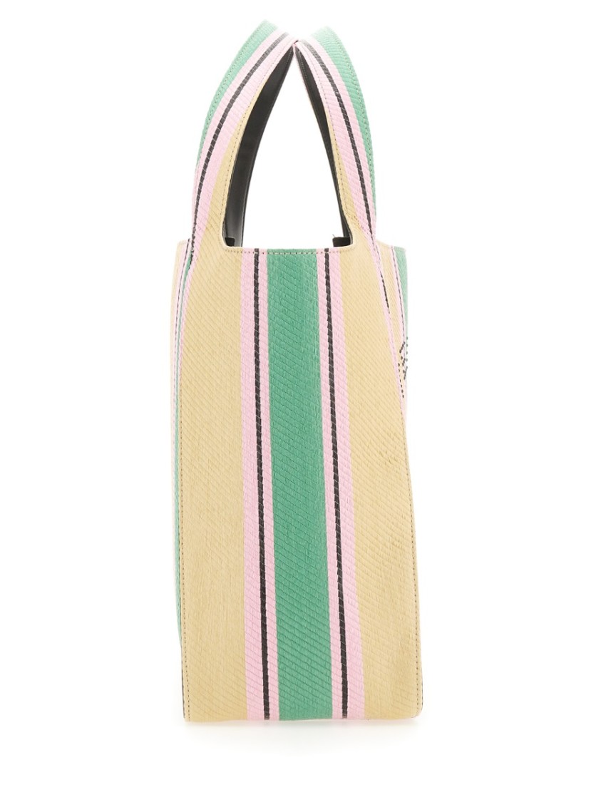 Stella Mccartney Tote Bag With Double Handles And Logo Detail In Multicolor
