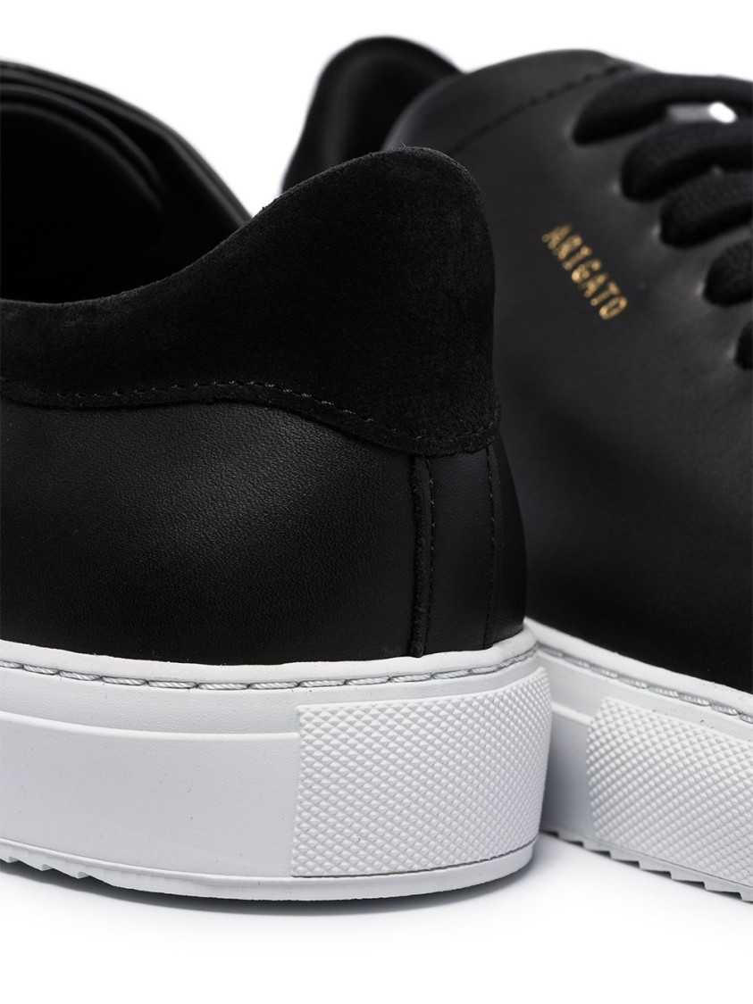 Axel Arigato Clean 90 Smooth Leather Sneakers In Black