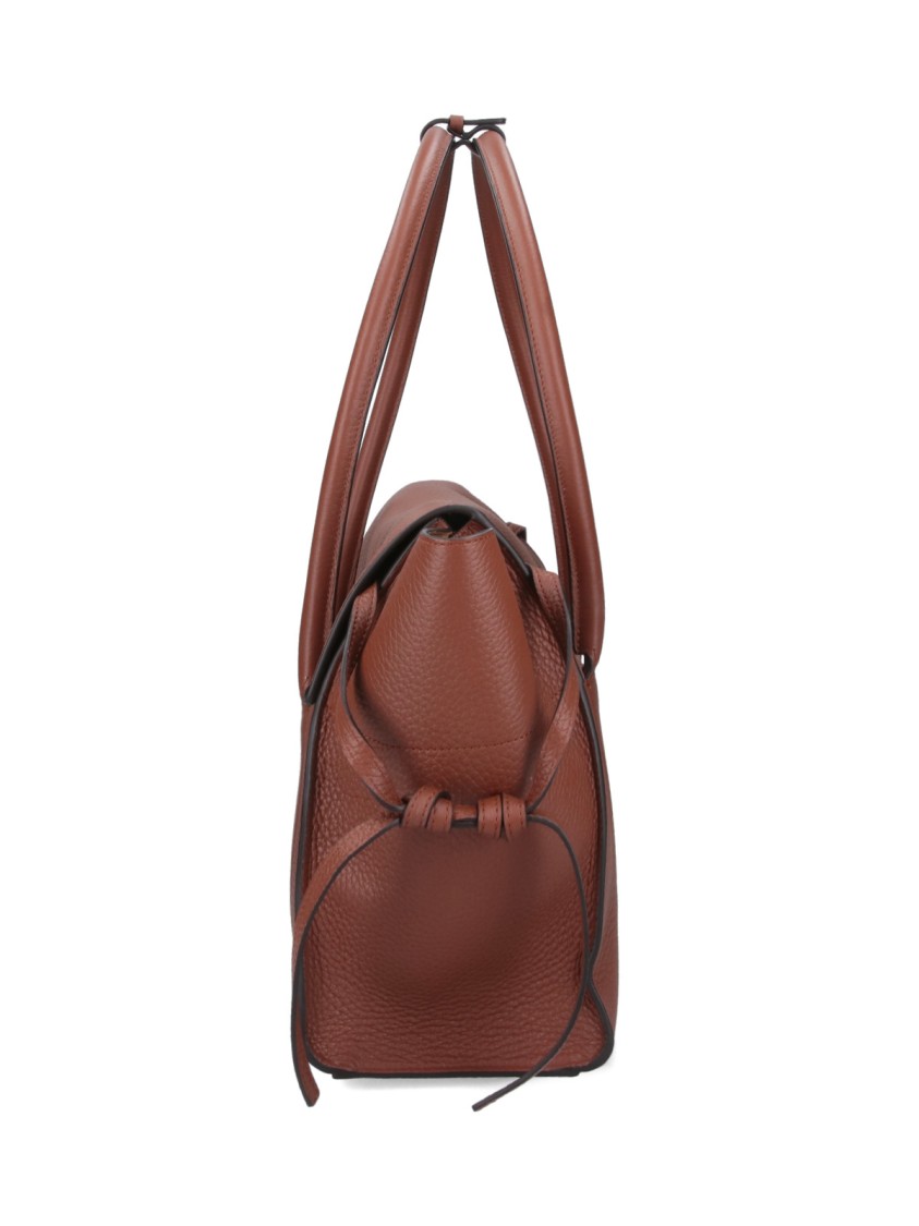 Mulberry Textured Finish Tote Bag With Top Handle