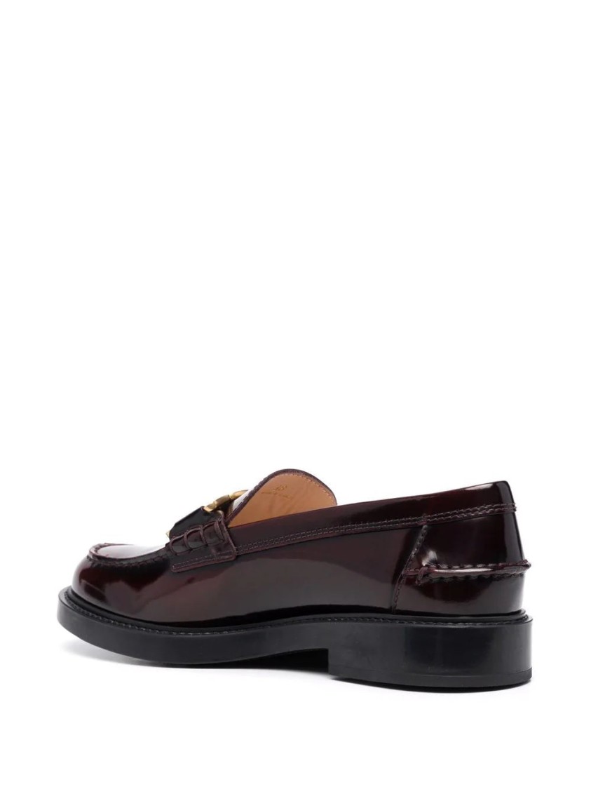 Tod's Brown Leather Moccasins In Brown