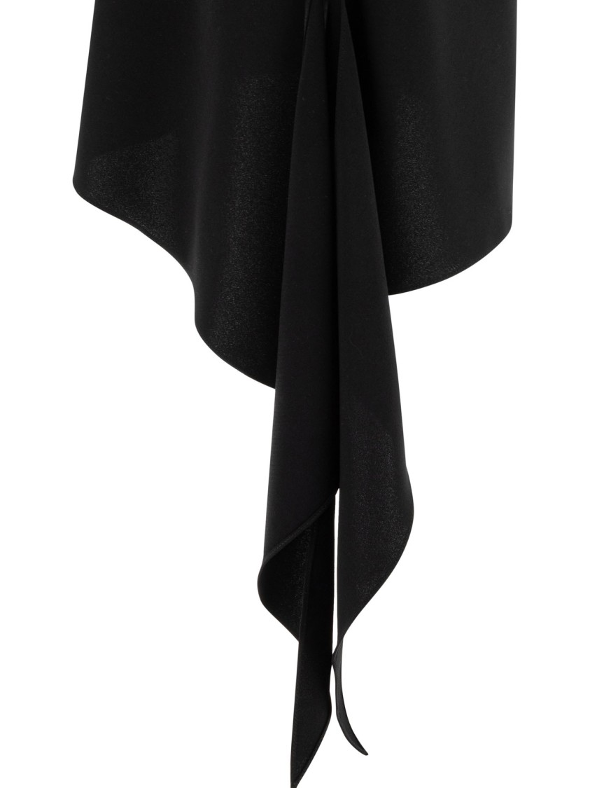 Courrèges Asymmetrical Midi Skirt In Black