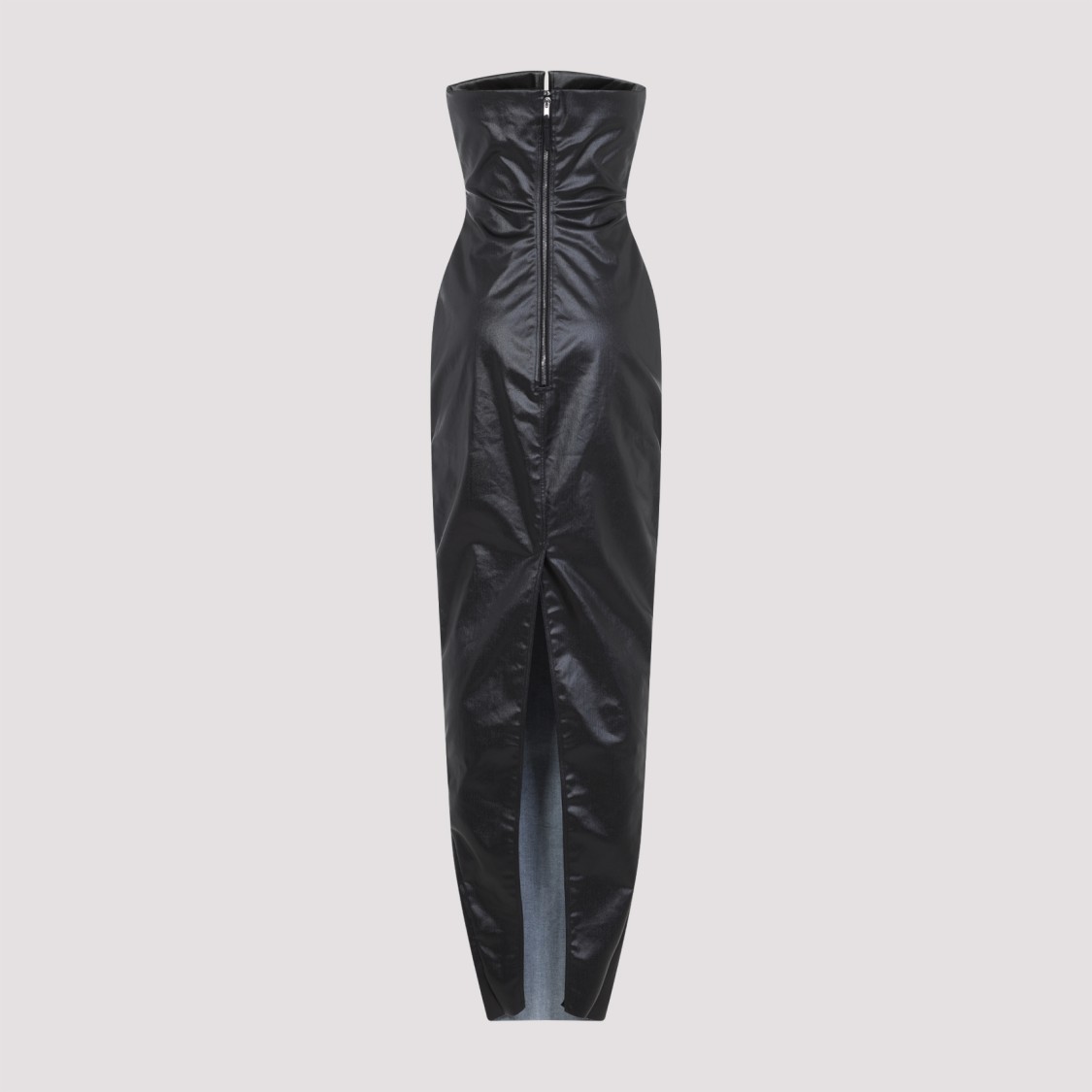 Rick Owens Form-fitting Black Evening Dress With Cutout Neckline In Black