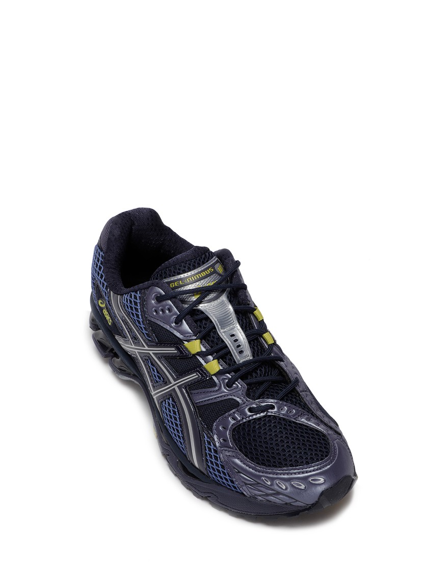 Asics Breathable Design Mesh Upper Sneakers In Blue