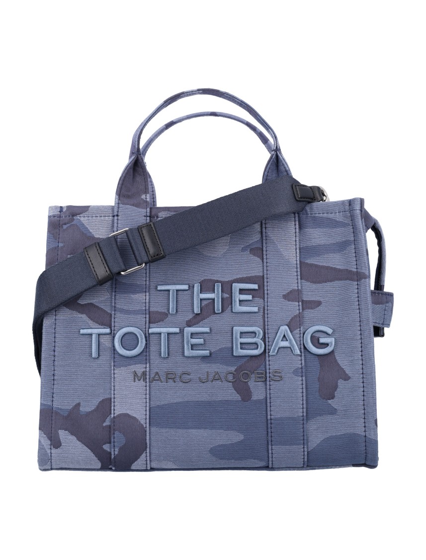 Marc Jacobs The Camo Jacquard Large Tote Bag In Blue