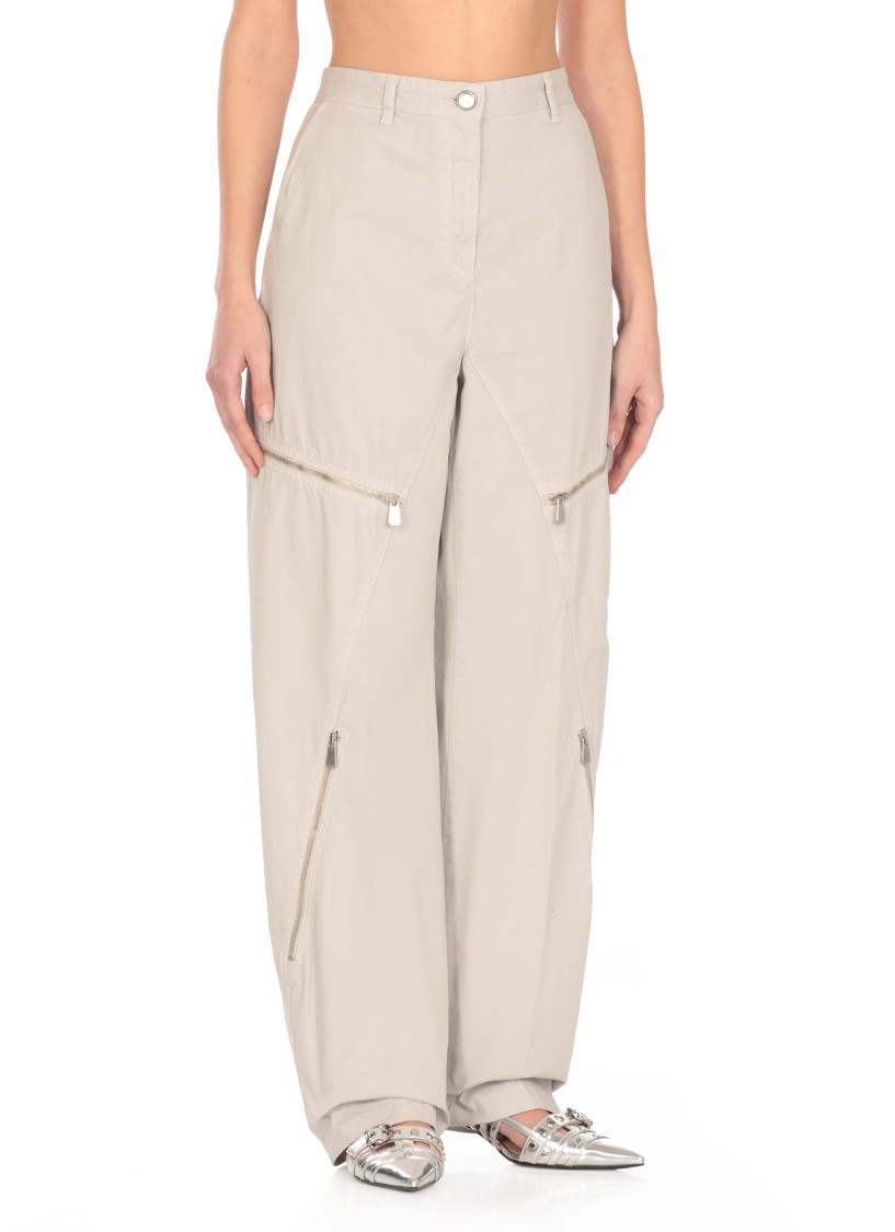 Pinko Grey Sere Nere Pants In White