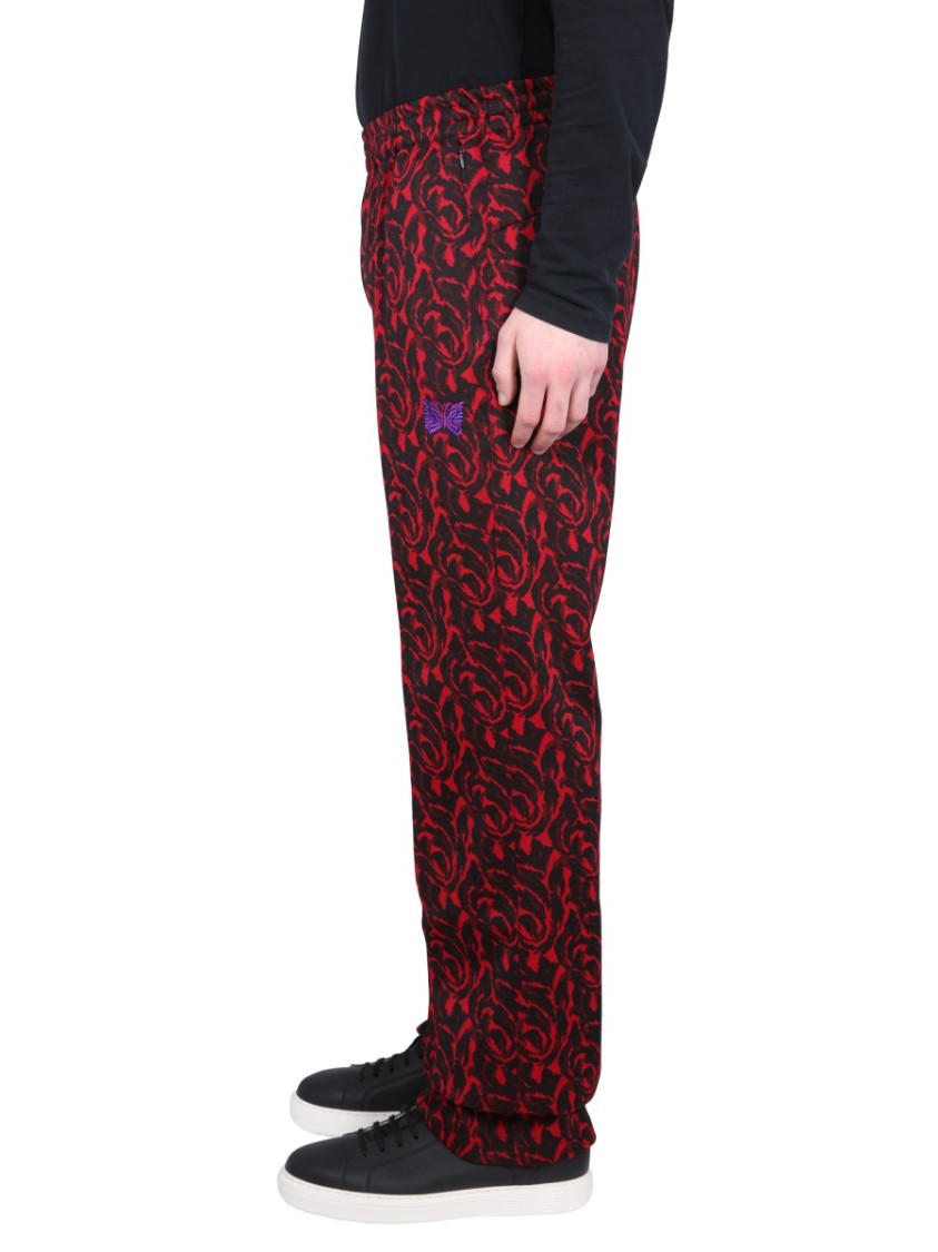 Baracuta X Needles Red Pants With Logo And Pattern