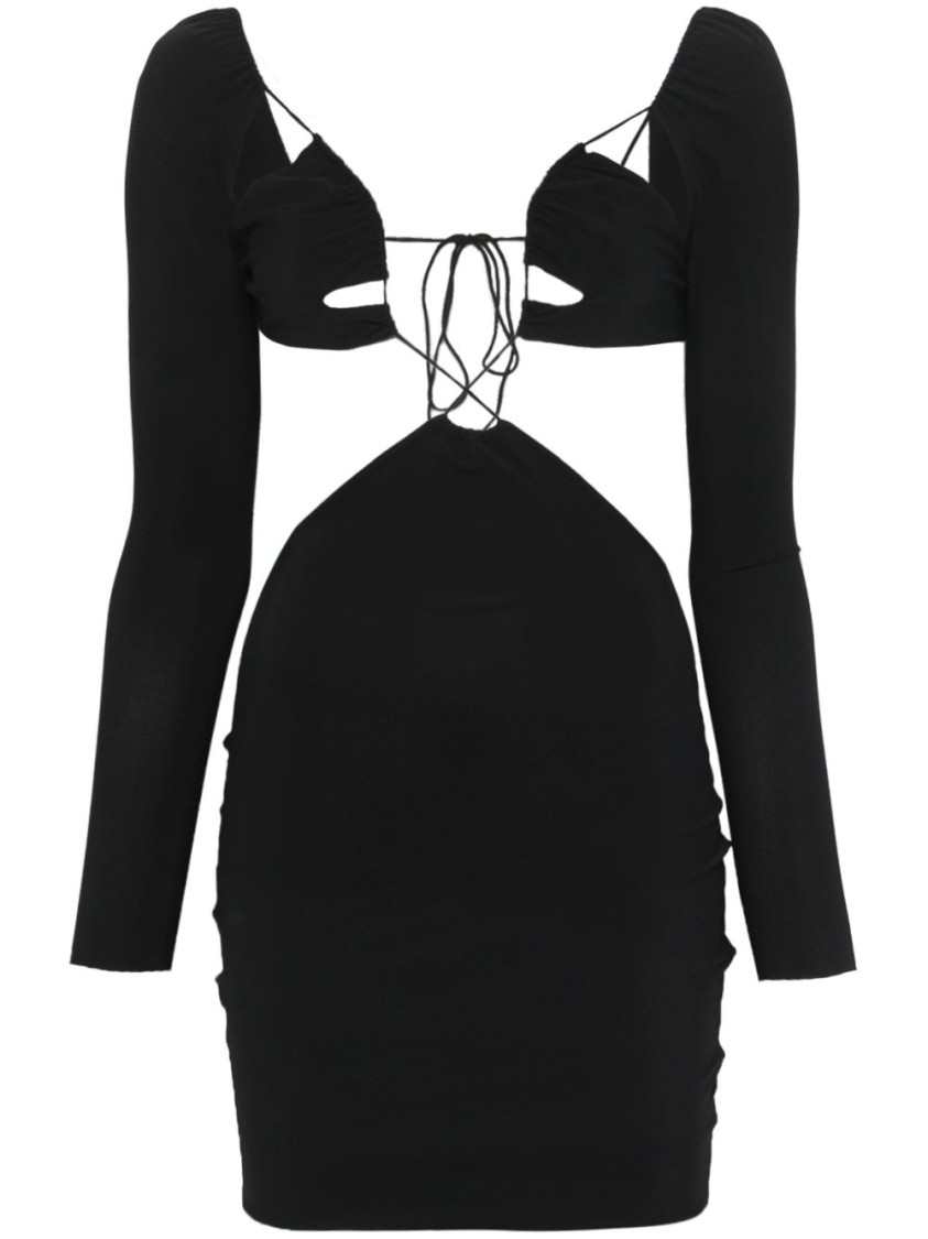 Amazuìn Amazuin Stretch Jersey Minidress With Cut-out Details
