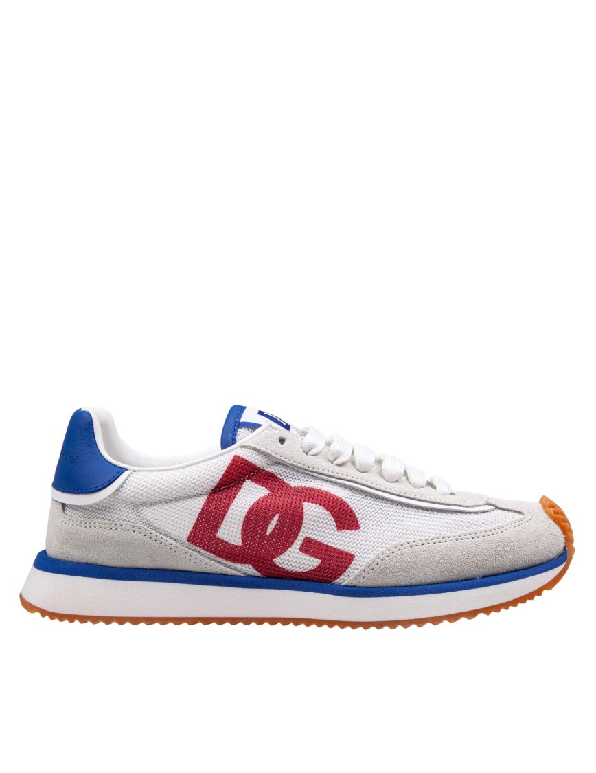 Dolce & Gabbana Cushion Low-top Sneakers Featuring Contrasting Elements In White